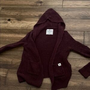 Abercrombie Kids Red Cardigan Sweater